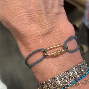 Gold and Gray Bracelet